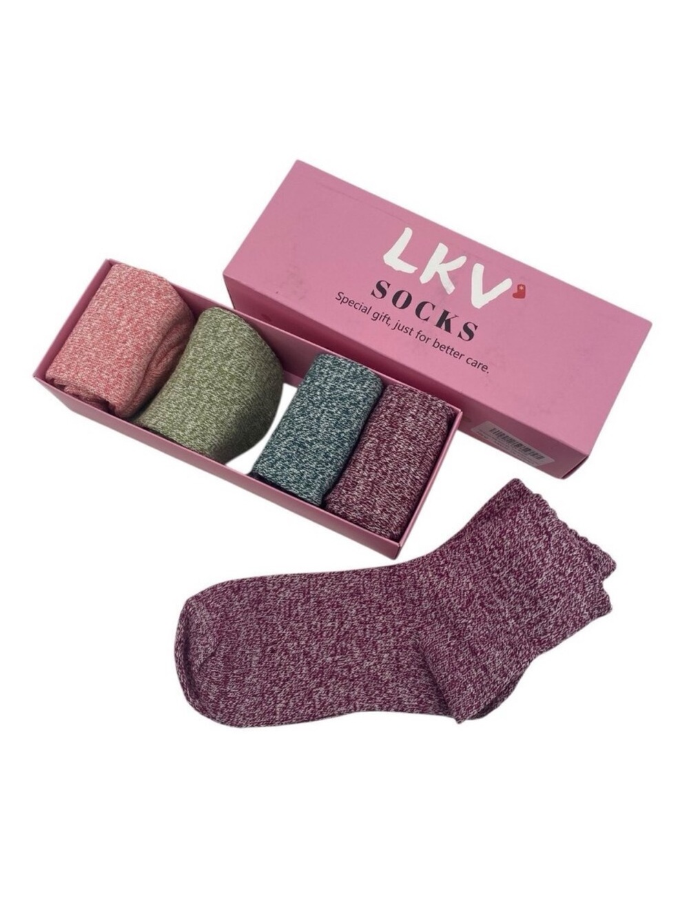 Women's OS Multicolored Soft 5 Pack Socks New giftable